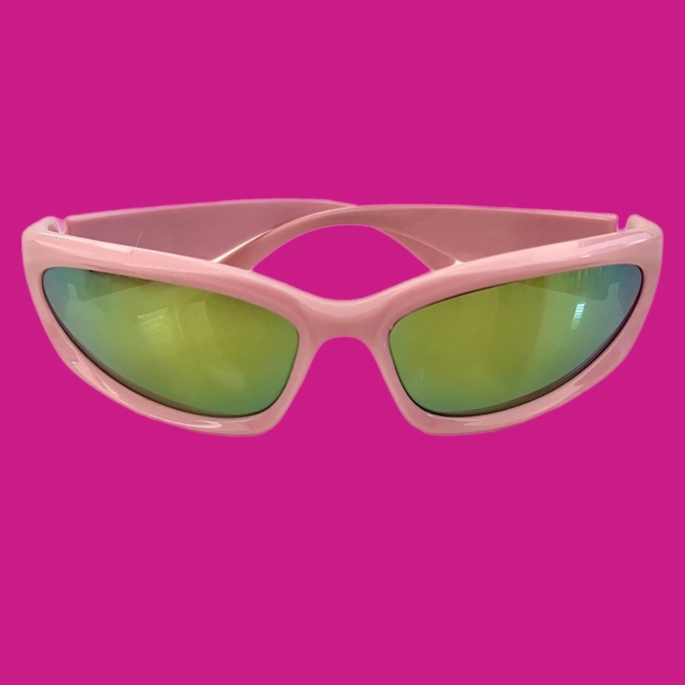 New pink wrap around sunglasses